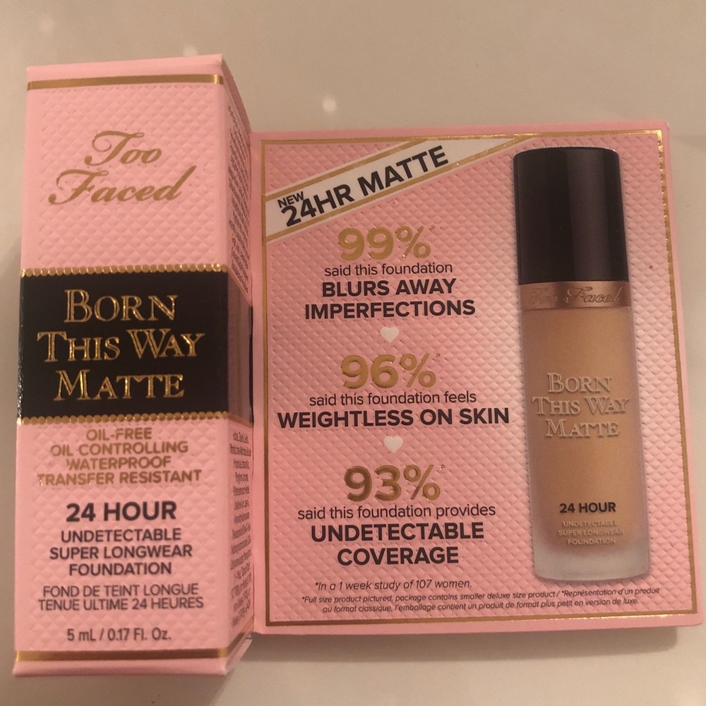 Too Faced Born This Way Matte Foundation Sample